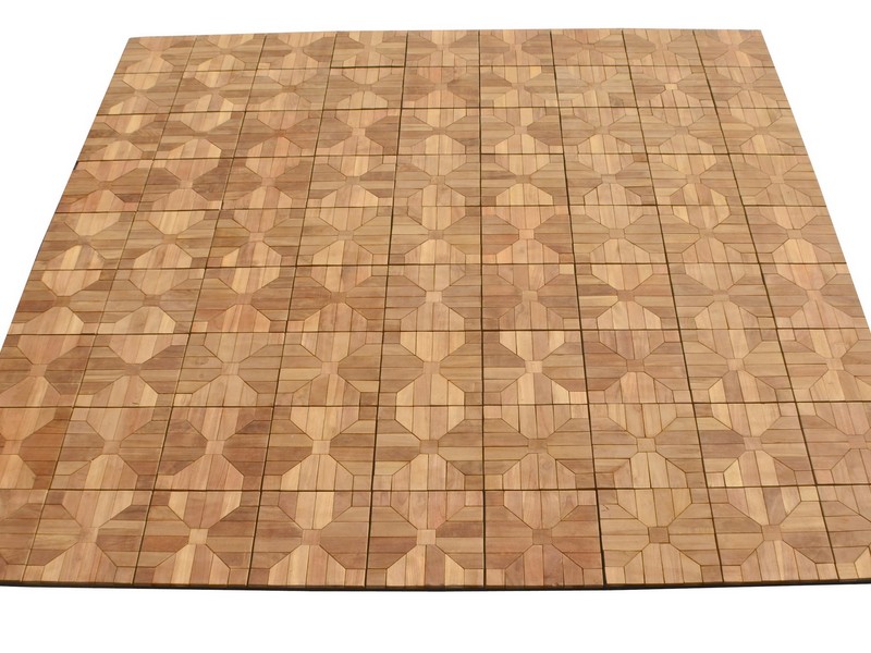 Teak Wood  DIY Deck Interlocking Tiles Box (12