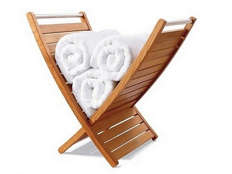 Teak Towel Holder