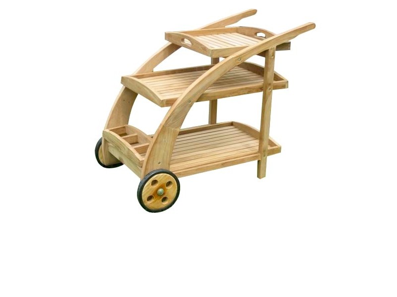 Teak Trolley Cart